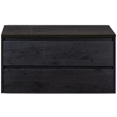 Dante Badmeubelset 100 cm - Black Oak - Wastafelbovenblad