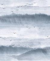 Novamur Kylie Behang met lucht en vogel print - 81627 - thumbnail