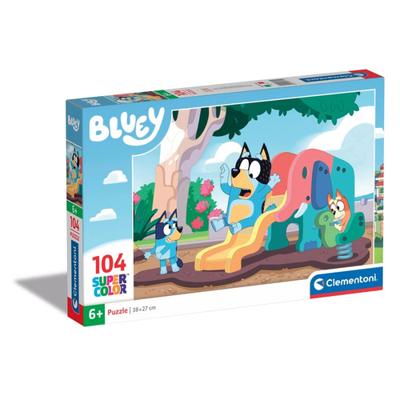 Clementoni legpuzzel bluey op de glijbaan, 104st. - thumbnail