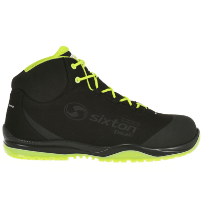 Sixton Peak Cuban Hoog 91370-00 S3 | Zwart/Geel | Maat 37 - 8052086524156