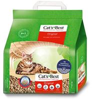 Cat's Best Originele kattenbakvulling, 100% plantaardige kattenbakvulling met maximale zuigkracht, bestrijdt geurtjes natuurlijk actief, 2,1 kg/5 l - thumbnail