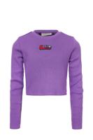 LOOXS 10sixteen Zomer top meisjes rib longsleeve - Paars - thumbnail