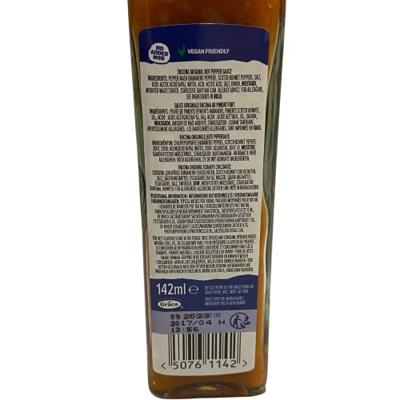 Encona - West Indian Original Hot Pepper Sauce - 6x 142ml
