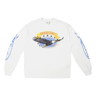 Fearless Blood Bonnie Longsleeve Shirt Heren Wit - Maat L - Kleur: Wit | Soccerfanshop Fearless Blood Bonnie Longsleeve Shirt Heren Wit - Maat L - Kleur: Wit | Soccerfanshop