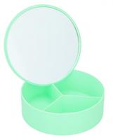 Touch Of Beauty Sieradenkistje Met Spiegel Meisjes 14 Cm Groen - thumbnail