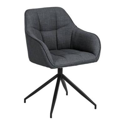 Sohome Draaibare Eetkamerstoel 'Loa' kleur Donkergrijs Sohome Draaibare Eetkamerstoel 'Loa' kleur Donkergrijs