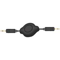 SpeaKa Professional SP-7869796 Jackplug Audio Aansluitkabel [1x Jackplug male 3,5 mm - 1x Jackplug male 3,5 mm] 1.10 m Zwart Incl. oproller, Vergulde - thumbnail