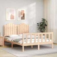 Bedframe zonder matras massief grenenhout 140x200 cm - thumbnail