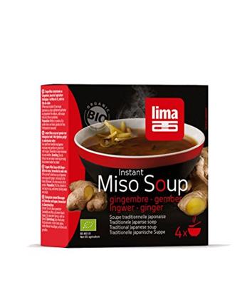 Instant miso soep gember 4 x 15 gram bio