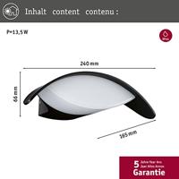 Paulmann Mesana 94765 LED-buitenlamp (wand) LED 12 W Antraciet - thumbnail