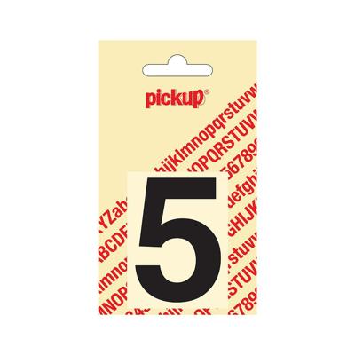 Deco cijfer 5 helvetica zwart 60 mm Pickup - Pickup