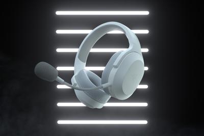 RAZER Barracuda X 2022 Over Ear headset Bluetooth, Kabel Stereo Wit, Lichtblauw Volumeregeling, Microfoon uitschakelbaar (mute) Gamen
