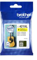 Brother inktcartridge, 500 pagina's, OEM LC-421XLY, geel - thumbnail