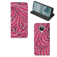 Nokia G10 | G20 | Bookcase | Swirl Pink - thumbnail