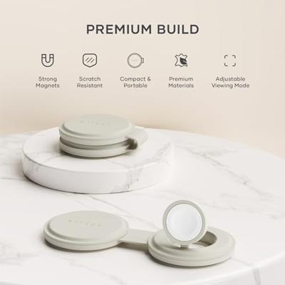 Satechi OntheGo 2-in-1 wireless oplader (15W) - Sand - thumbnail