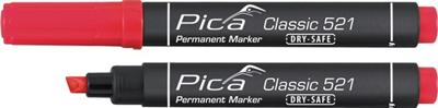 Pica 521/40 Perm. Marker 2-6mm beitel rood,10st.