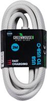 Greenmouse kabel, USB-A naar USB-C, 2 m, woven - thumbnail