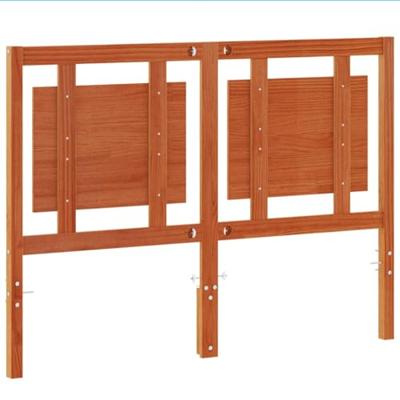 Hoofdbord 135 cm massief grenenhout wasbruin