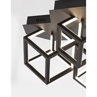 Lyora Vierkante plafondlampGabbia zwart - 9818241 - thumbnail