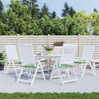 VidaXL Stoelkussens 6 st bladpatroon 50x50x3 cm stof