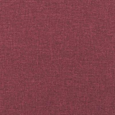 2-delige Loungeset met kussens stof wijnrood