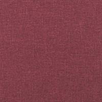 2-delige Loungeset met kussens stof wijnrood - thumbnail