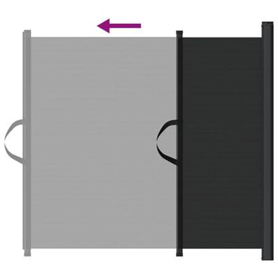 VidaXL Huisdierenhek uittrekbaar 102,5x125 cm zwart - thumbnail
