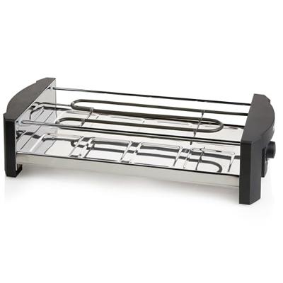 DOMO DO9039G Gourmetstel Met grillsteen, 8 pannen, Anti-aanbaklaag Zwart, Grijs