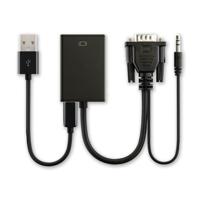 VGA (+audio) naar HDMI Adapter Kabel - thumbnail