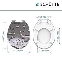 MDF High Gloss WC-bril GREY STEEL met soft-close lange levensduur: extreem onbreekbaar en krasbestendig comfort en functie: geruisloos sluiten dankzij de automatische valrem eenvoudig schoon te - thumbnail
