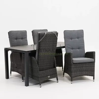 Tuinstoel veloso met Stoneo graphite 180 cm
