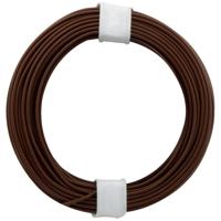 Donau Elektronik 118-8-D Draad 1 x 0.14 mm² Donkerbruin 10 m - thumbnail