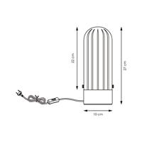 Light depot - tafellamp Capri klein - hout/glas - Outlet - thumbnail
