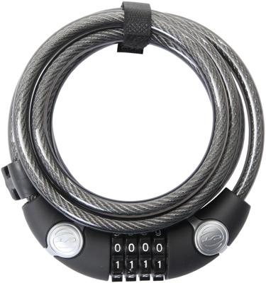 CONTEC cijfer-spiraal-kabelslot "ecoloc" ct coiled cab.lock ecoloc 10mm x 185cm black