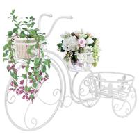 VidaXL Plantenstandaard fietsvorm vintage stijl metaal - thumbnail