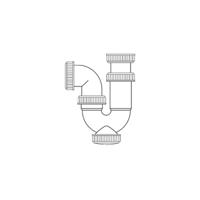 Washbasin Siphon Mirtak PVC - thumbnail