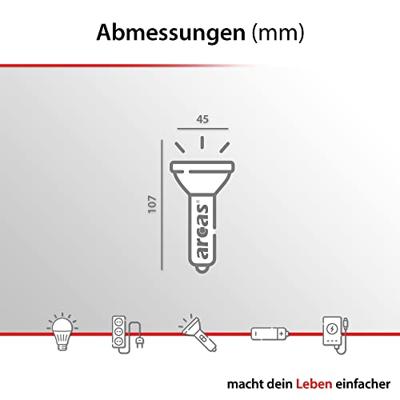 Arcas 3in1 Zaklamp werkt op batterijen LED 350 lm 238 g