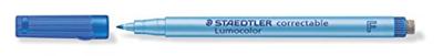 Viltstift staedtler ohp lumo f 305 correctable bl | 10 stuks