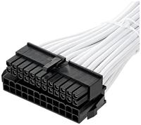 Bitfenix Stroom Verlengkabel [1x ATX-stroomstekker 24-polig - 1x ATX-stroombus 24-polig] 0.30 m Wit, Zwart - thumbnail