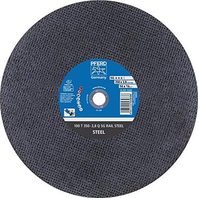 PFERD TOOLS 100 T 350-3,8 Q SG RAIL STEEL/25,4 66323663 Doorslijpschijf recht 350 mm 10 stuk(s) Getemperd staal, Staal