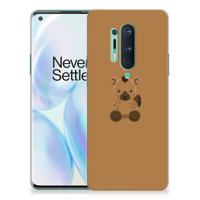 OnePlus 8 Pro Telefoonhoesje met Naam Baby Hyena - thumbnail