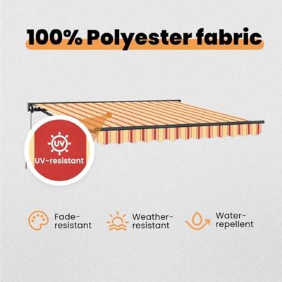 VidaXL Inklapbaar zonnescherm multikleur 350 x 250 cm