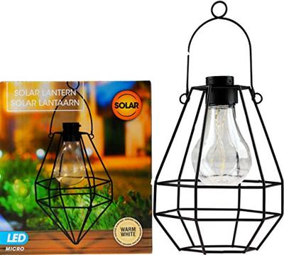 Basic Solar bulb led draadlantaarn zwart assorti