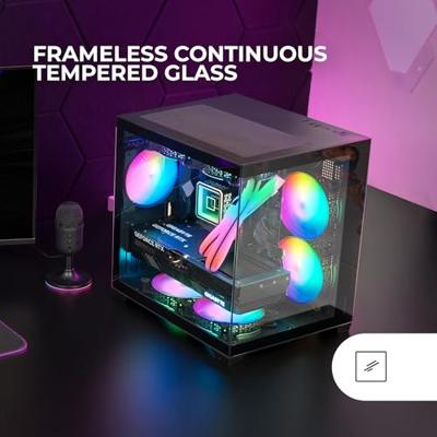 Mars Gaming MC-VIEW2 Mini Tower Zwart