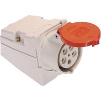 Schwabe CEE Wandcontactdoos 400V 32 A 5-polig, 6h IP44 - thumbnail