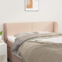 Hoofdbord met randen 147x23x78/88 cm kunstleer cappuccinokleur - thumbnail