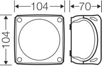 Hensel 62000336 Aftakdoos (l x b) 104.00 mm x 104.00 mm 1 stuk(s) - thumbnail