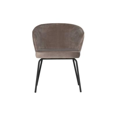 WOOOD Eetkamerstoel 'Admit' Velvet, kleur khaki
