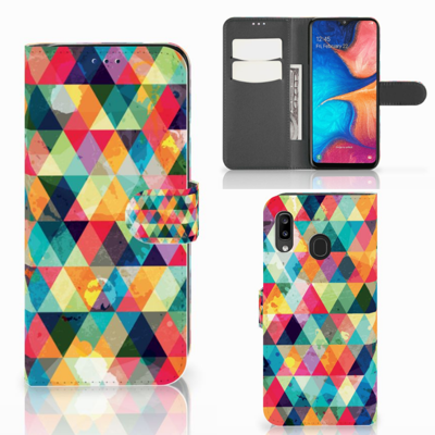 Samsung Galaxy A30 | Telefoon Hoesje | Geruit Samsung Galaxy A30 | Telefoon Hoesje | Geruit