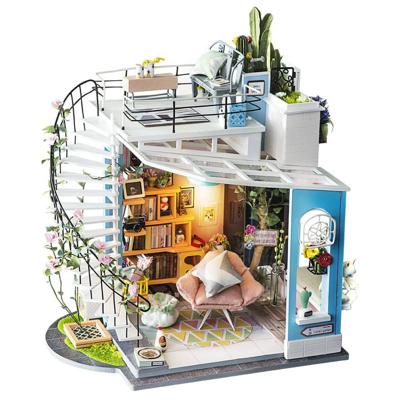 Robotime Miniatuur bouwpakket Dora's Loft met LED licht Knutselen
